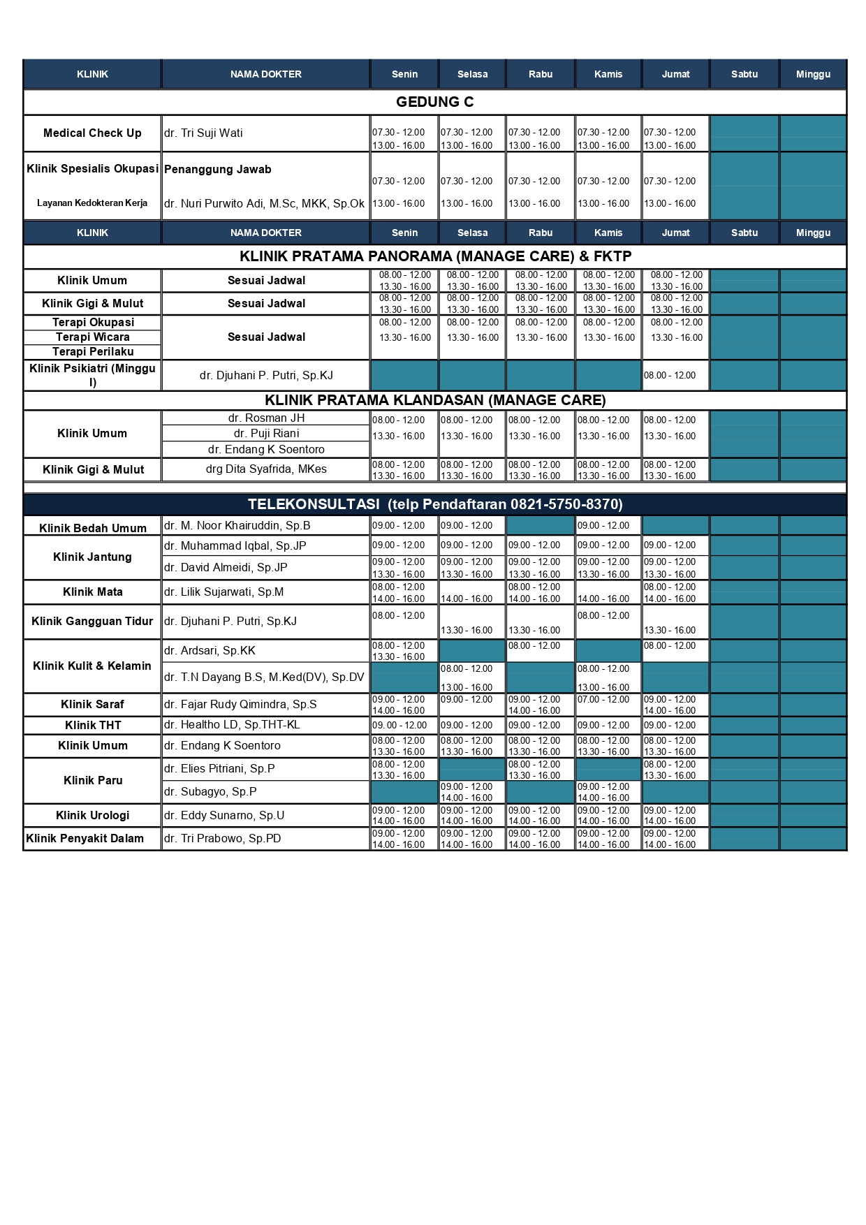 Detail Jadwal Dokter Spesialis Rumah Sakit Pertamina Balikpapan Nomer 5