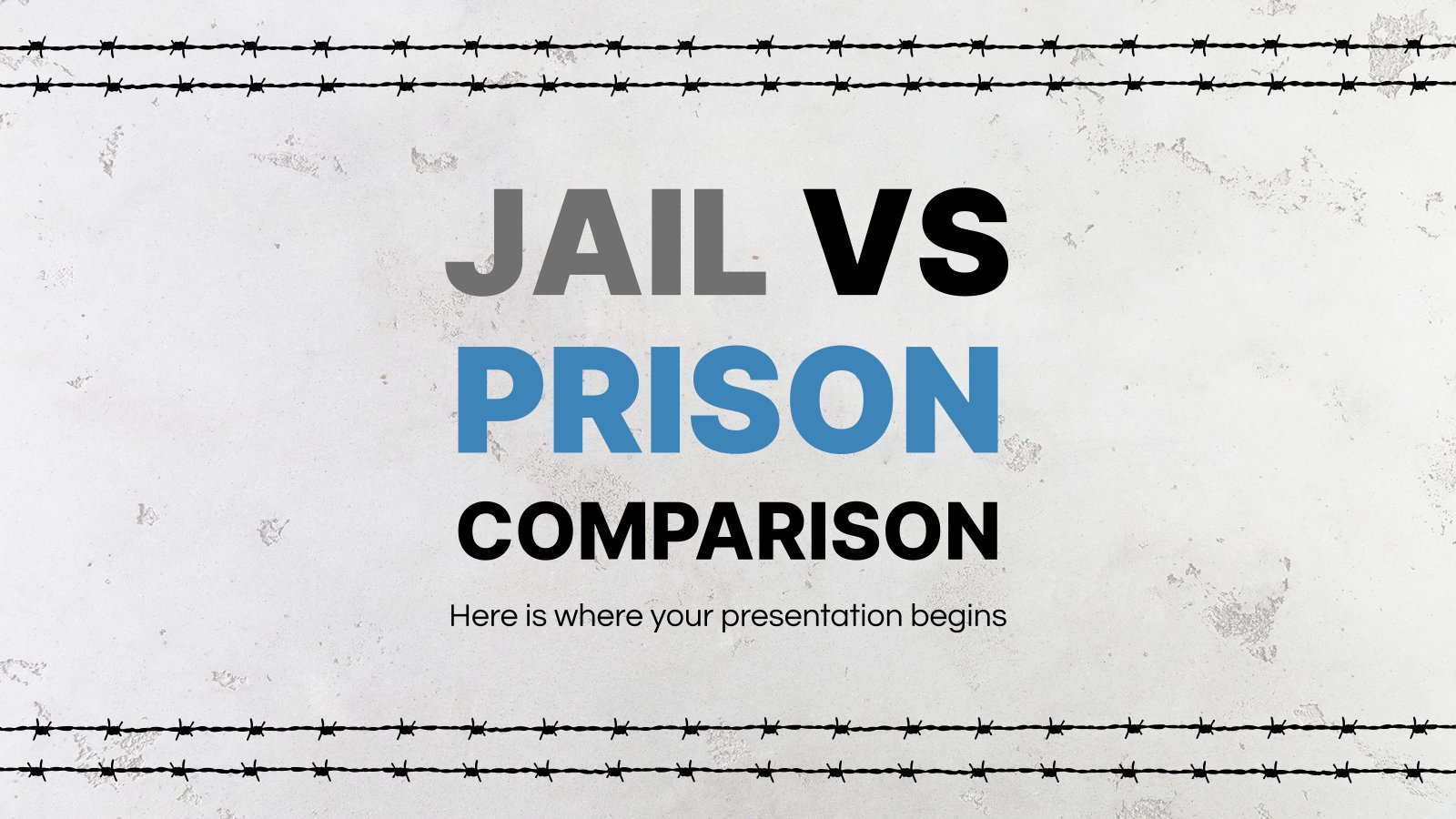 Jail Powerpoint Template - KibrisPDR