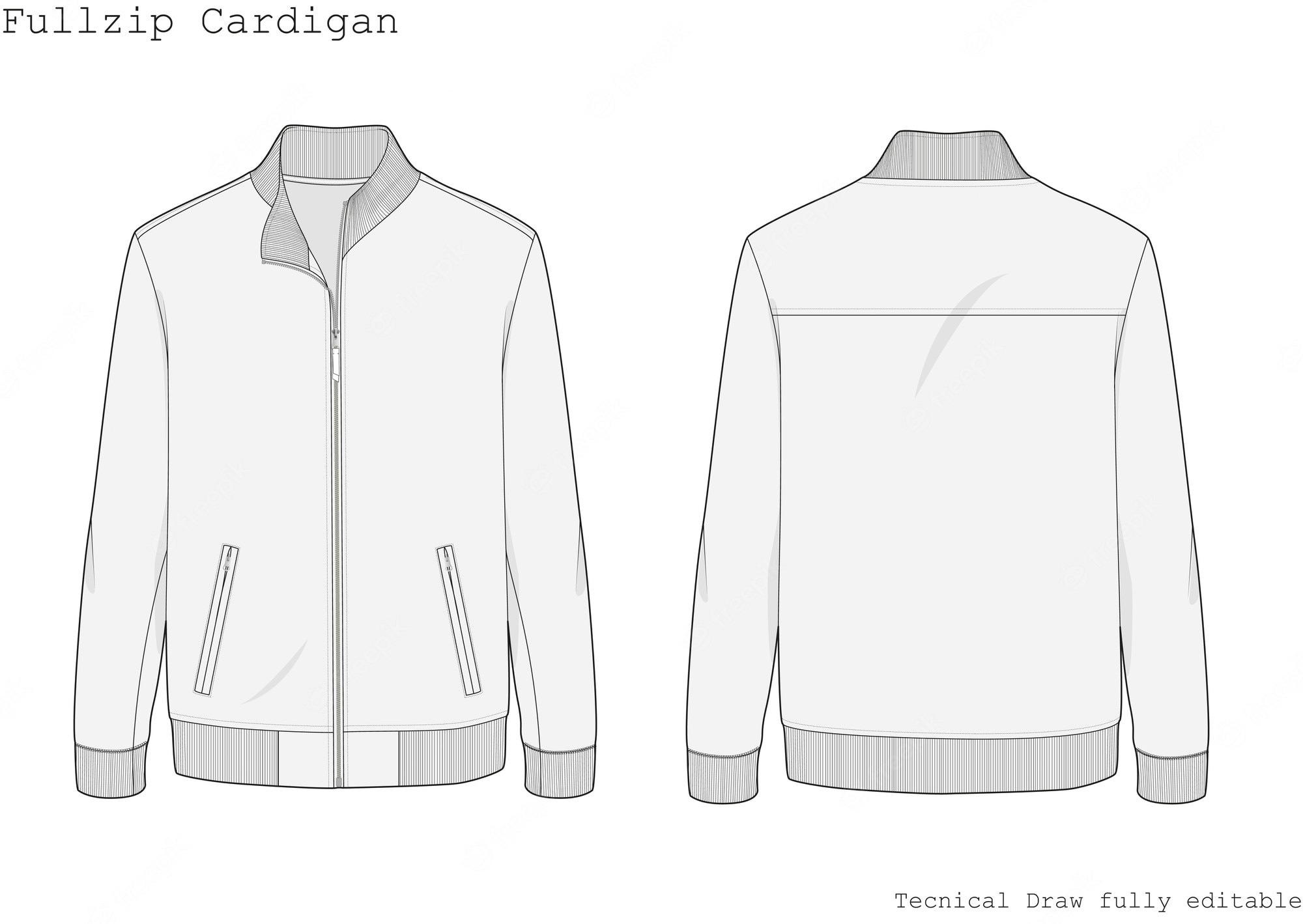 Detail Jaket Vektor Nomer 4