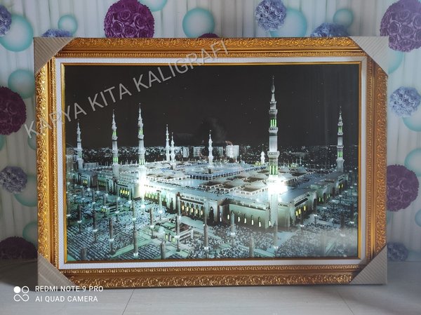 Detail Jam Dinding Kaligrafi Gambar Makkah Nomer 51