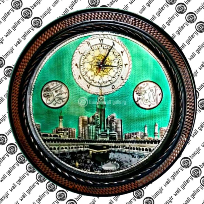 Detail Jam Dinding Kaligrafi Gambar Makkah Nomer 56