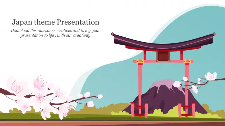 Detail Japanese Powerpoint Template Nomer 2