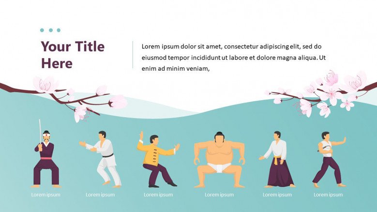 Detail Japanese Ppt Template Free Download Nomer 32
