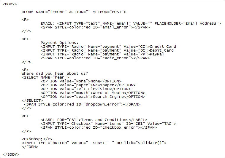 Detail Javascript Html Template Nomer 19