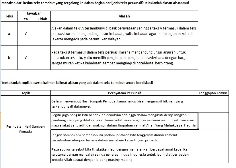 Detail Jawaban Buku Paket Bahasa Indonesia Kelas 8 Halaman 180 Nomer 2