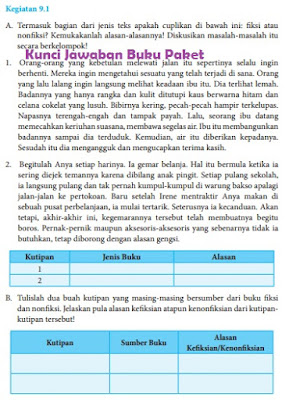 Detail Jawaban Buku Paket Bahasa Indonesia Kelas 8 Halaman 180 Nomer 16