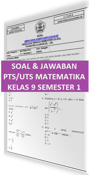 Detail Jawaban Buku Paket Matematika Kelas 9 Kurikulum 2013 Semester 1 Nomer 23