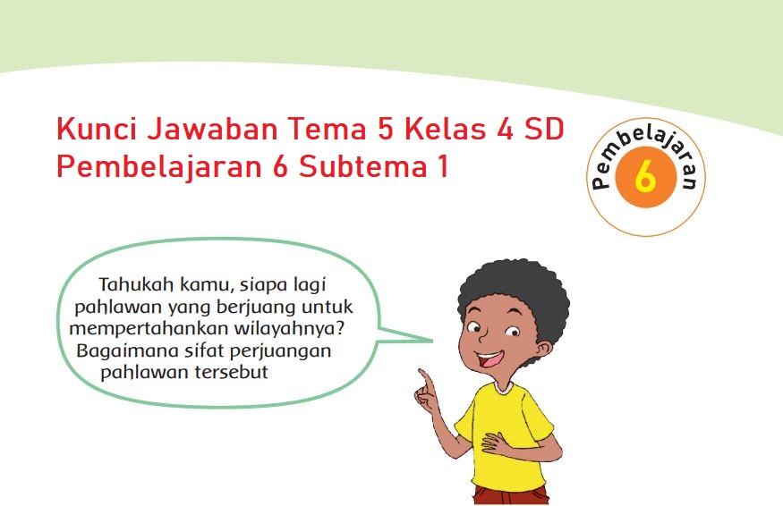 Detail Jawaban Buku Tema 5 Kelas 4 Nomer 15