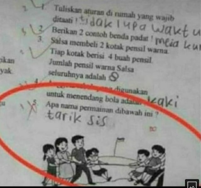 Detail Jawaban Ujian Lucu Dan Konyol Nomer 19