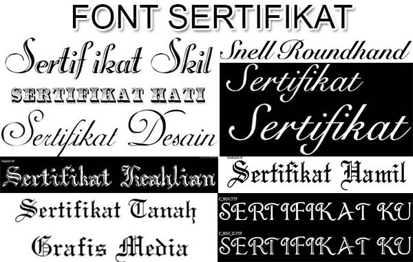 Jenis Font Untuk Ijazah - KibrisPDR