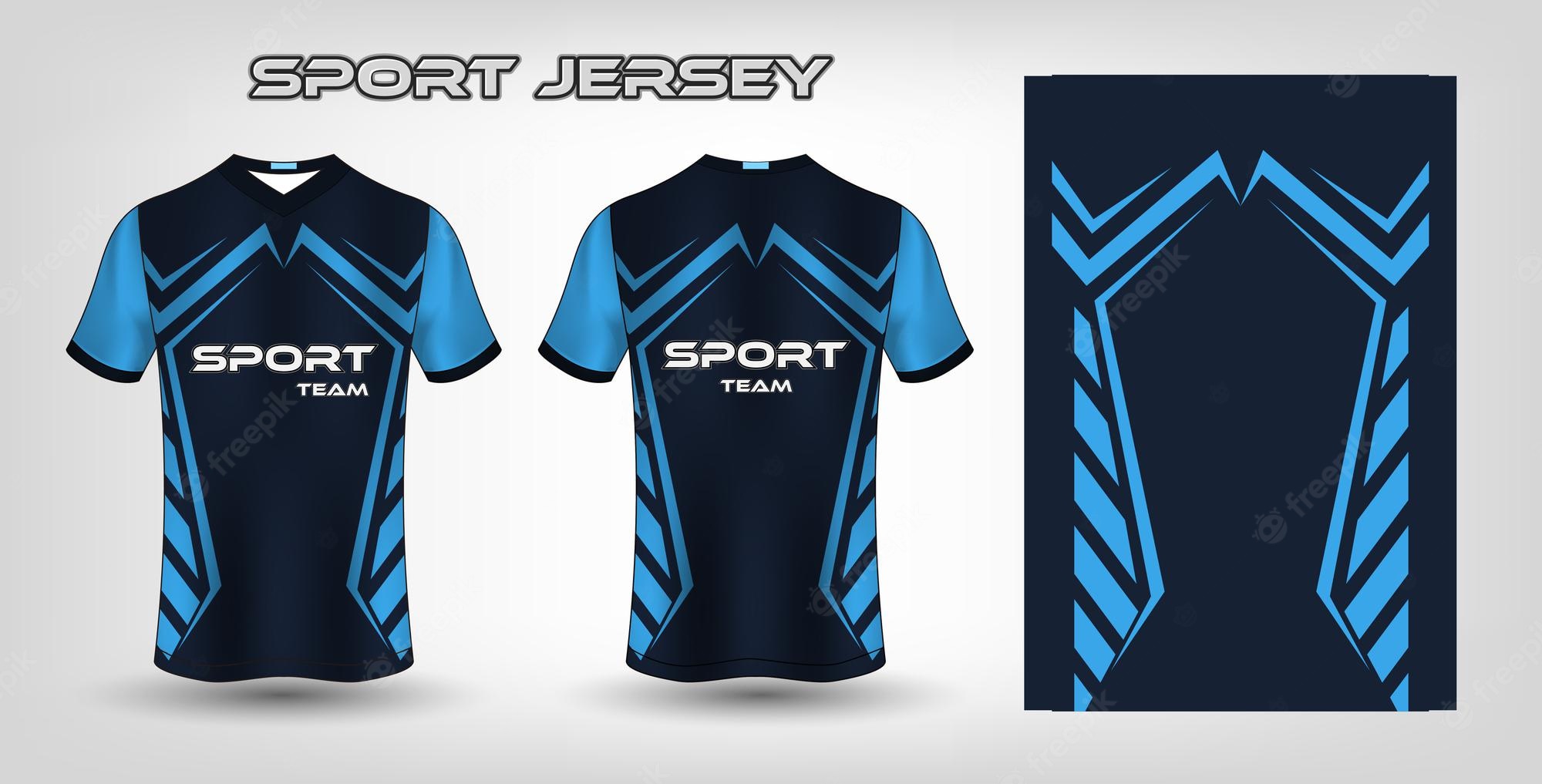 Detail Jersey Vector Template Nomer 10