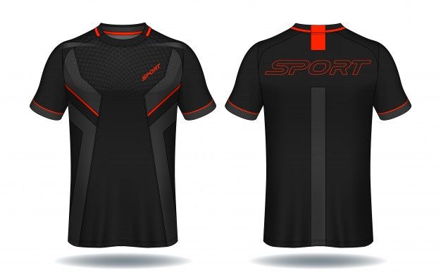 Detail Jersey Vector Template Nomer 17