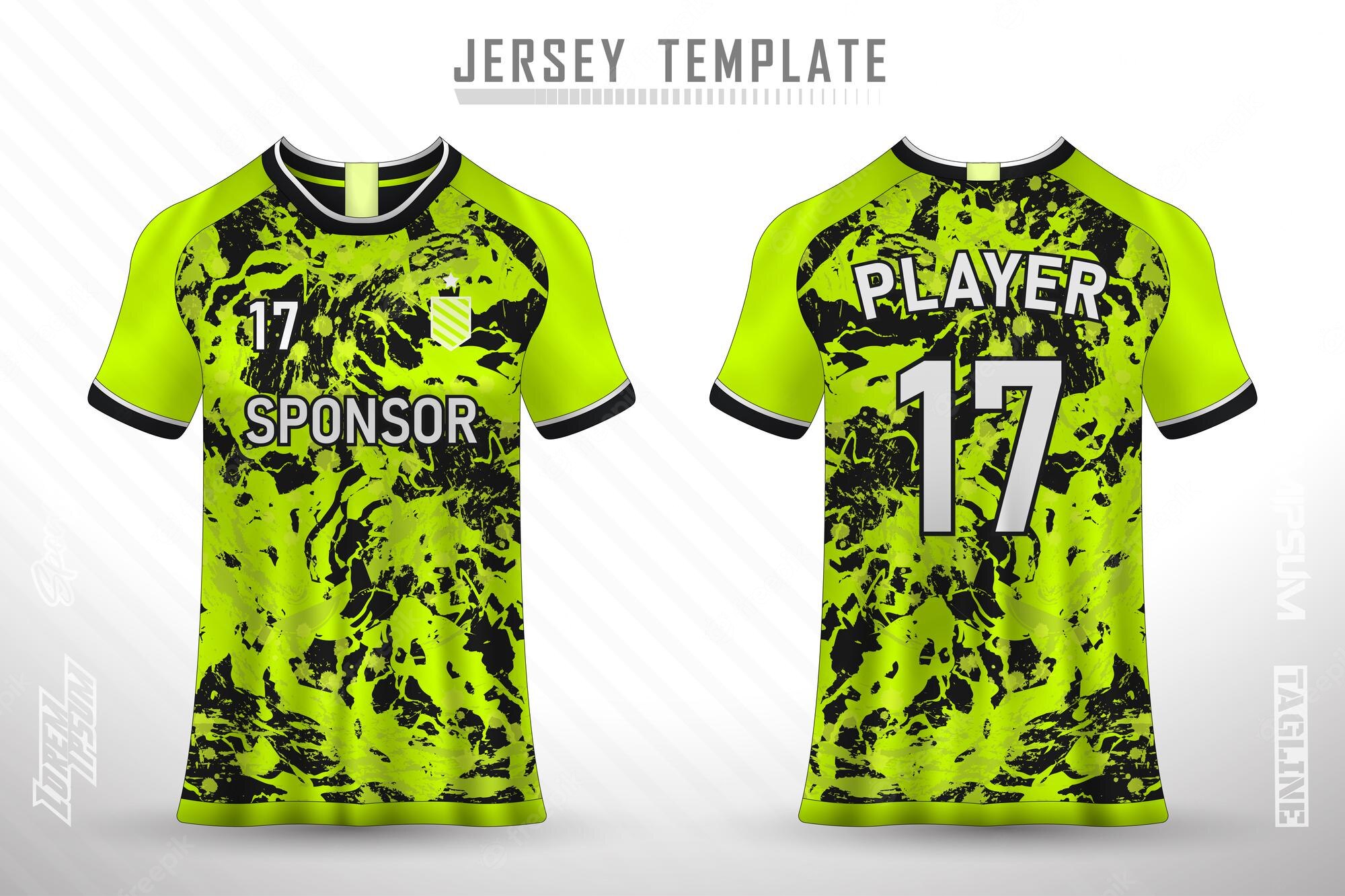 Detail Jersey Vector Template Nomer 24