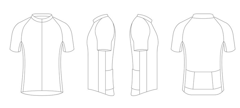 Detail Jersey Vector Template Nomer 25