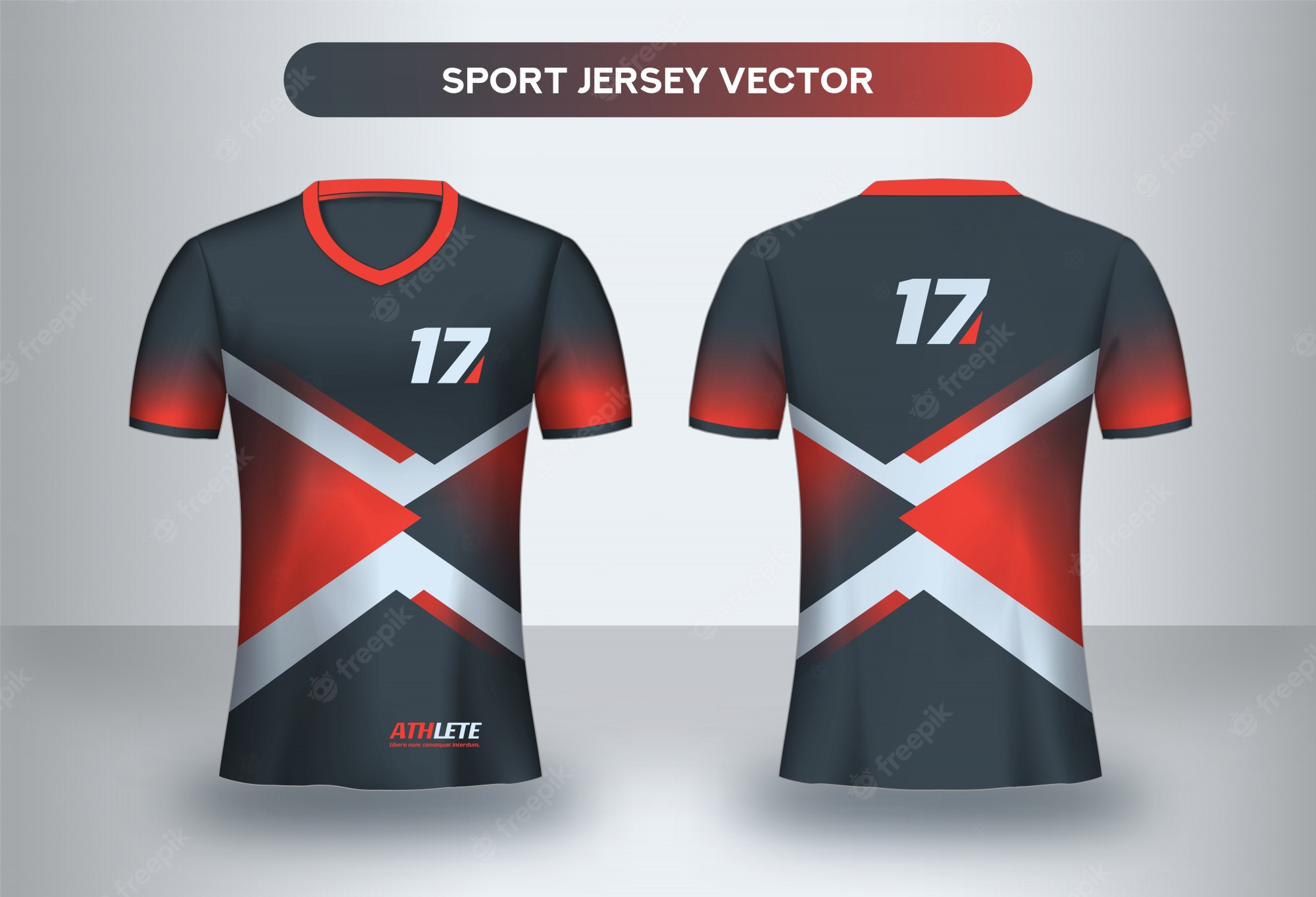 Detail Jersey Vector Template Nomer 28