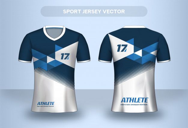 Detail Jersey Vector Template Nomer 29