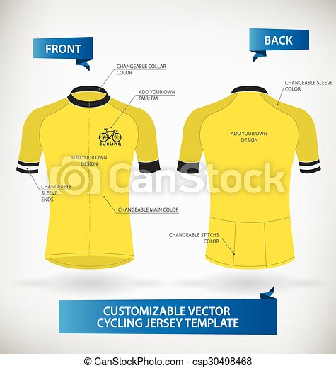 Detail Jersey Vector Template Nomer 32