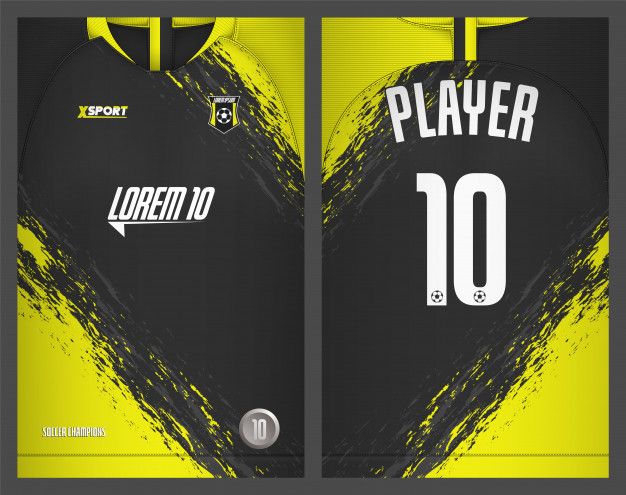 Detail Jersey Vector Template Nomer 36