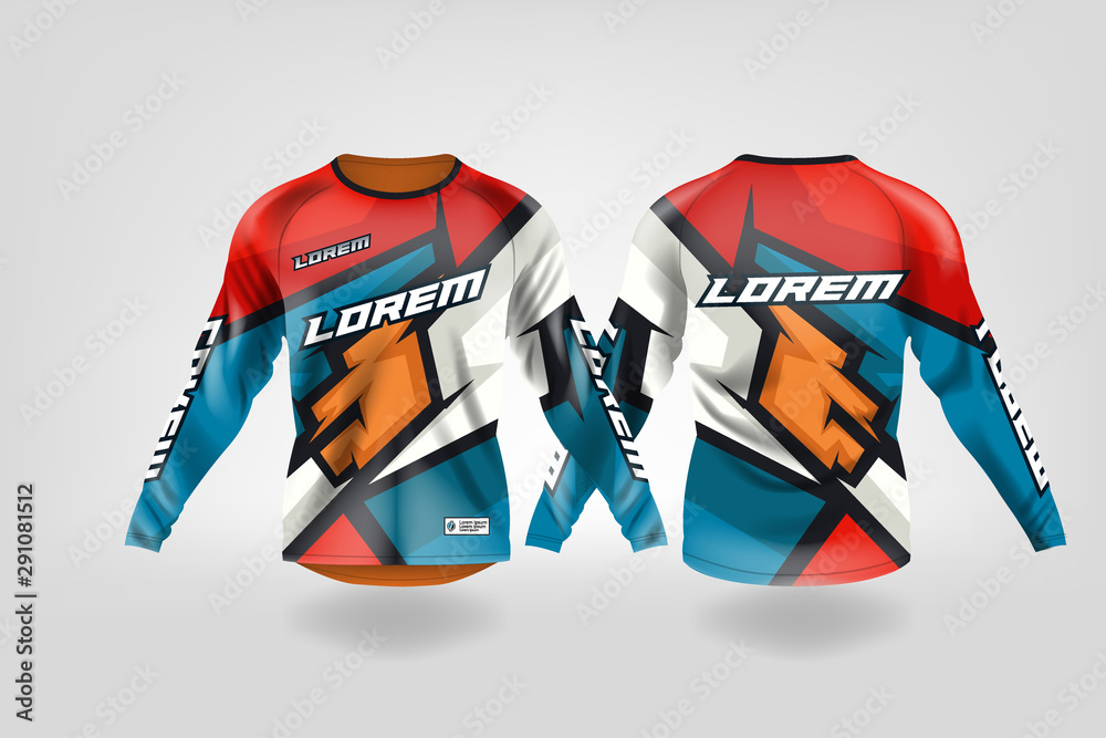 Detail Jersey Vector Template Nomer 38