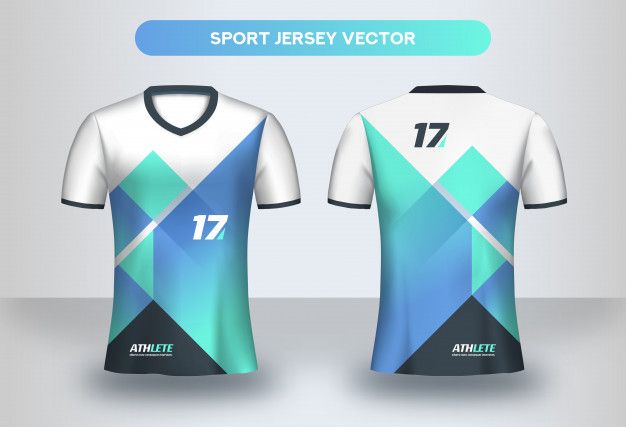 Detail Jersey Vector Template Nomer 42