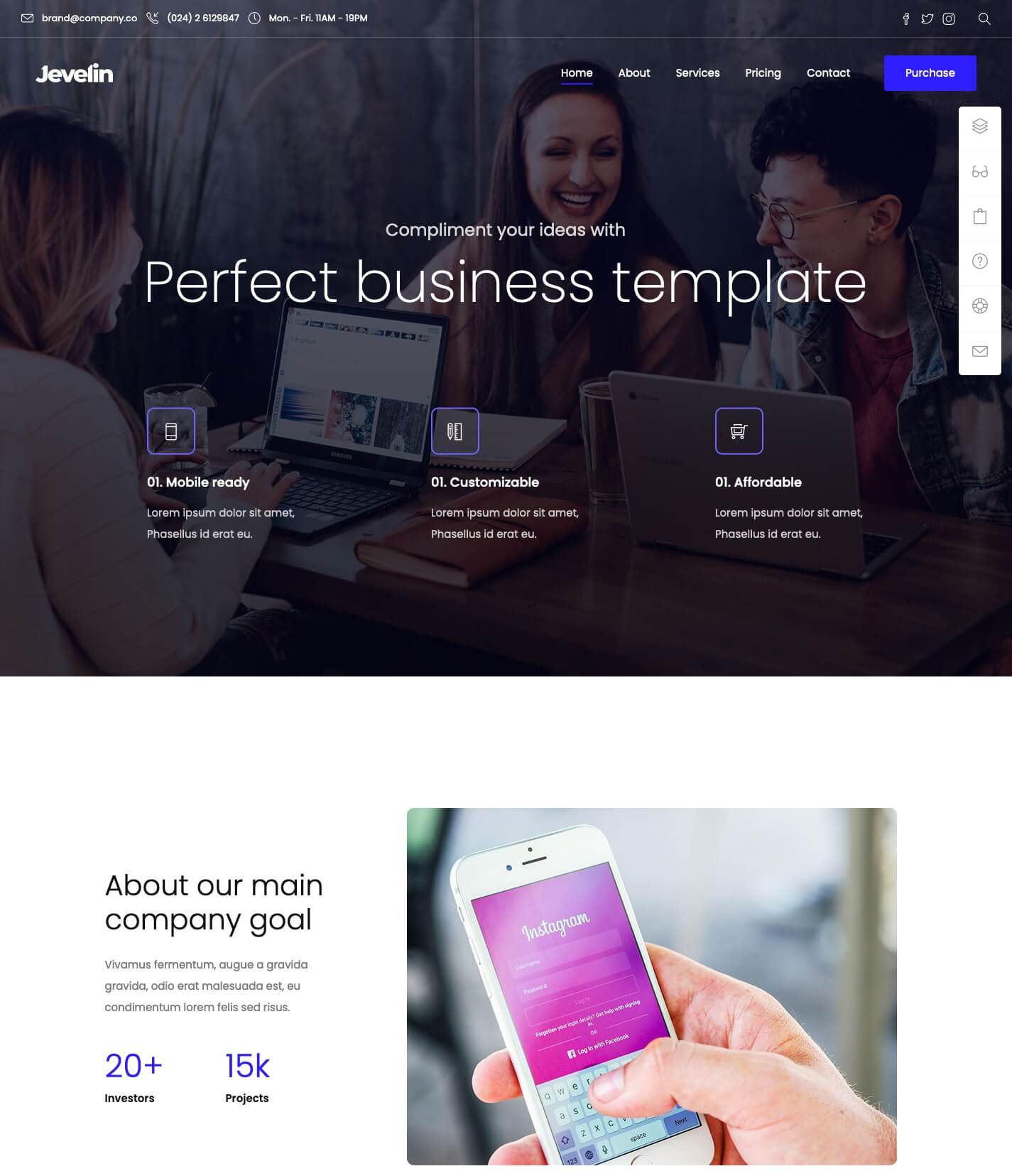 Detail Jevelin Html Template Nomer 28