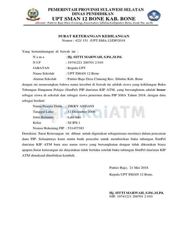 Detail Jika Buku Tabungan Hilang Nomer 16