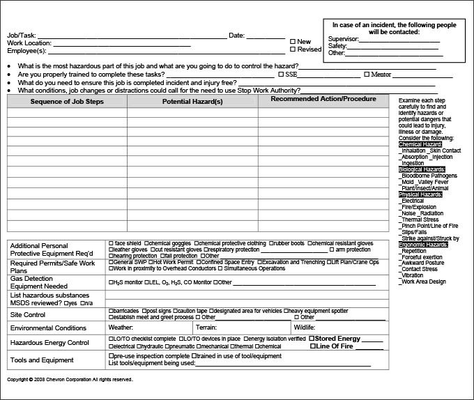 Detail Job Analysis Template Word Nomer 22