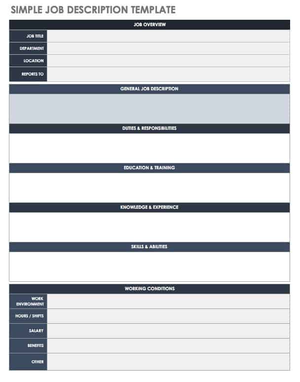 Detail Job Analysis Template Word Nomer 34