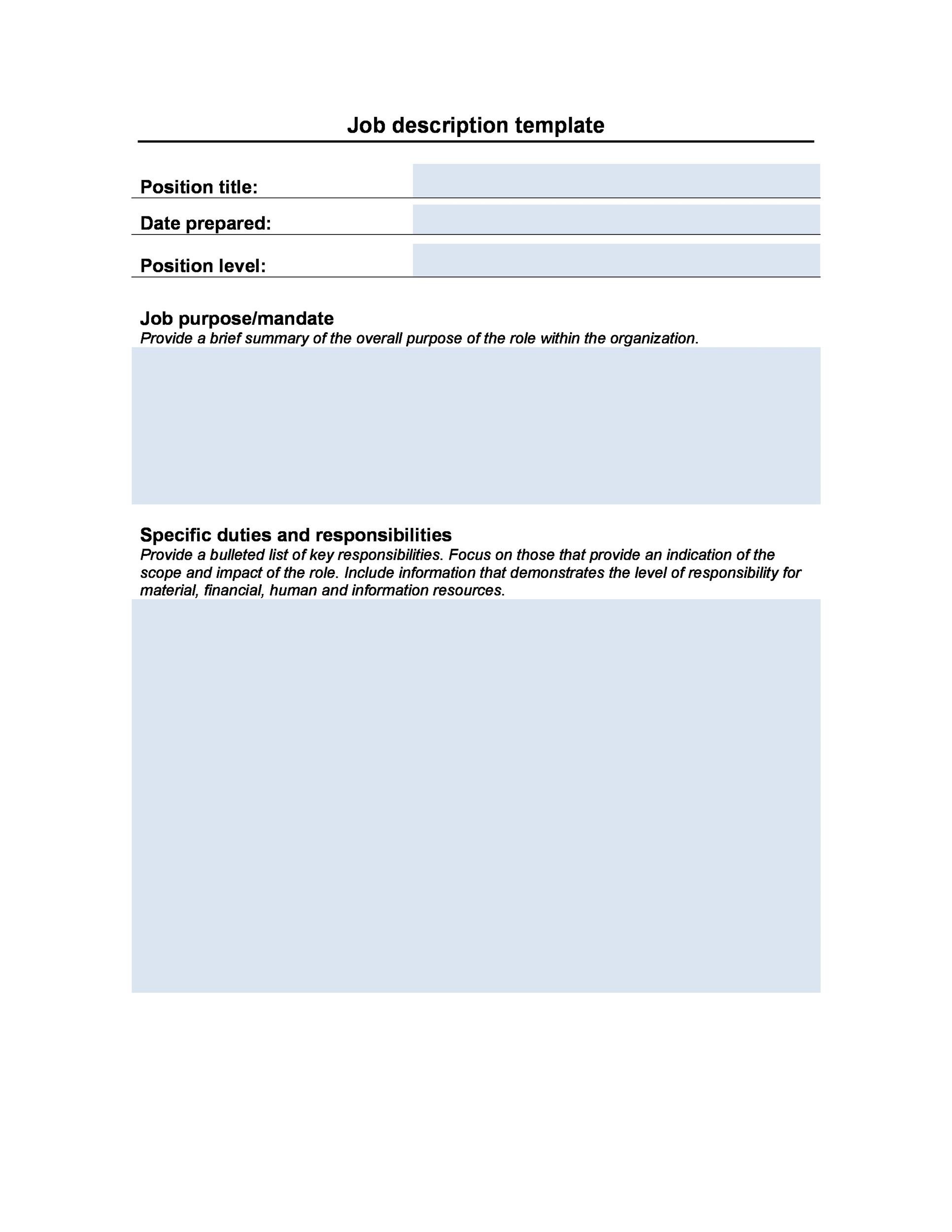 Detail Job Analysis Template Word Nomer 55