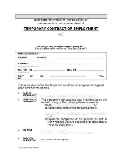 Detail Job Contract Template Nomer 36