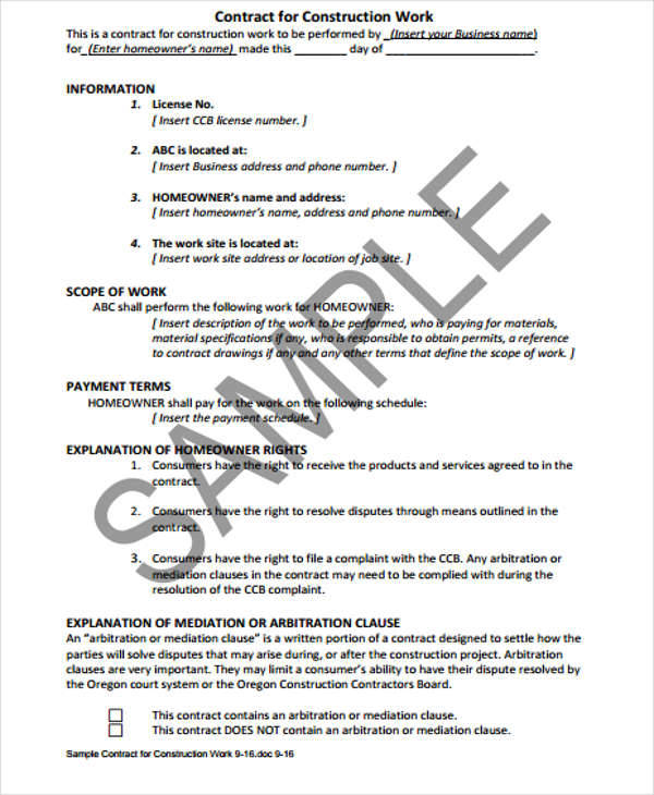 Detail Job Contract Template Nomer 44