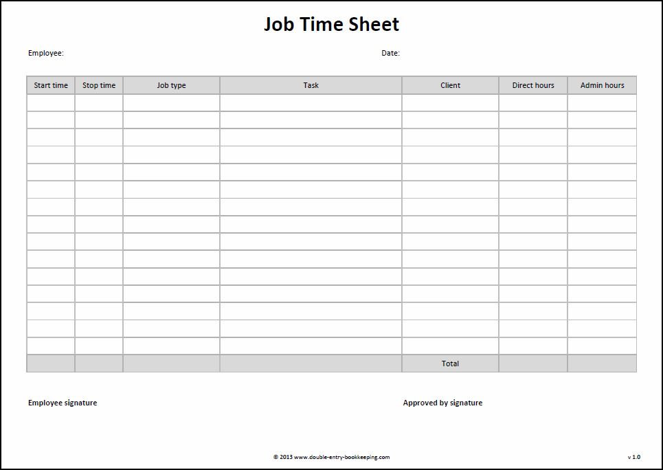 Detail Job Sheet Template Nomer 17