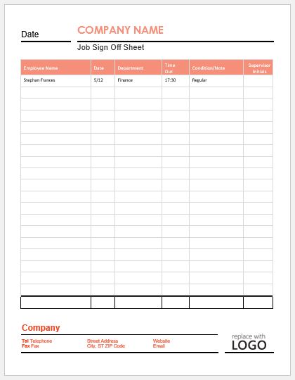 Detail Job Sheet Template Nomer 38