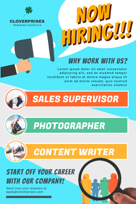 Job Vacancy Flyer Template - KibrisPDR