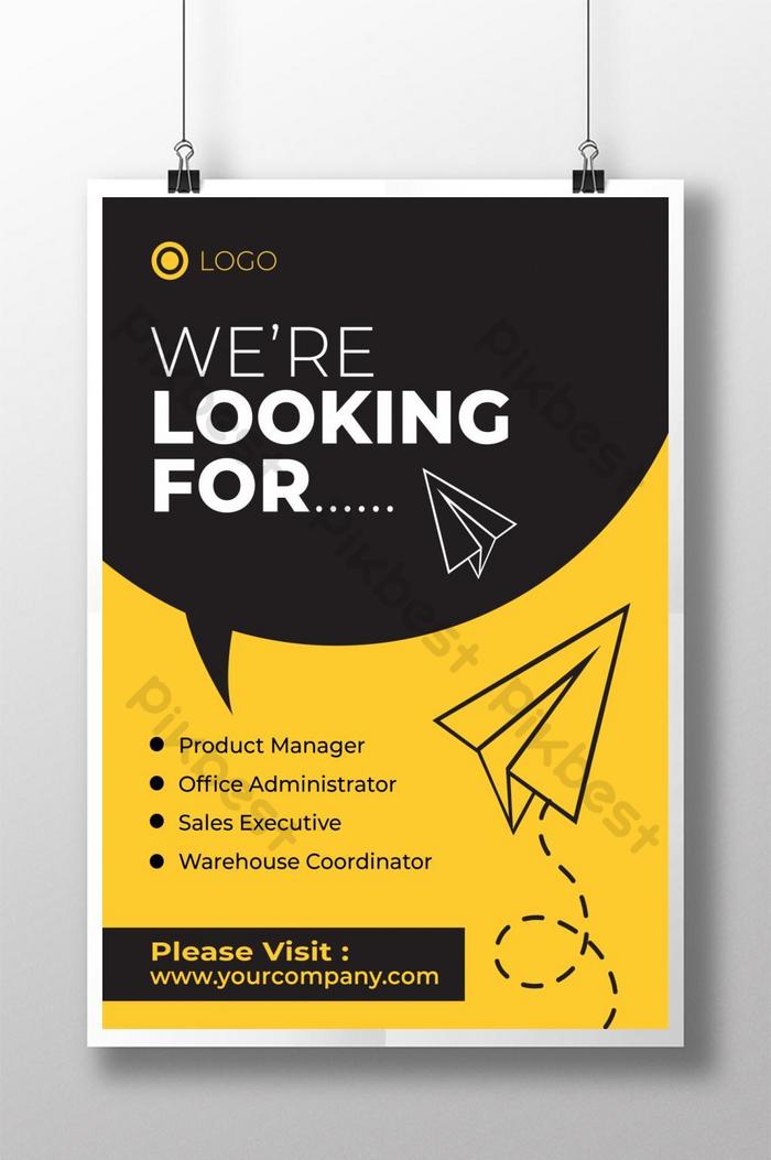 Detail Job Vacancy Flyer Template Nomer 27