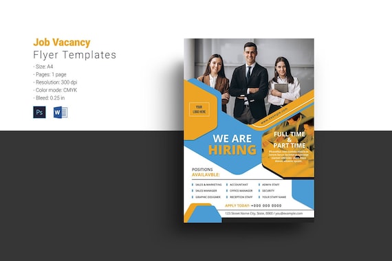 Detail Job Vacancy Flyer Template Nomer 29