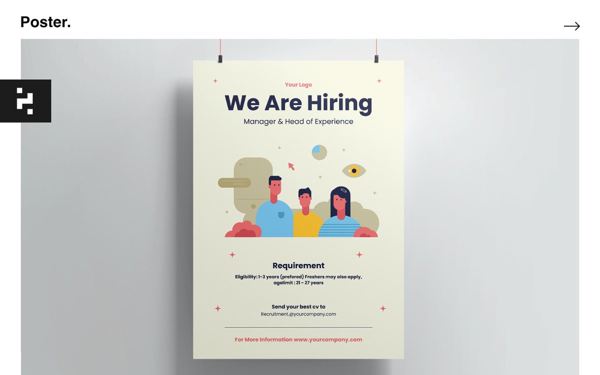 Detail Job Vacancy Flyer Template Nomer 33