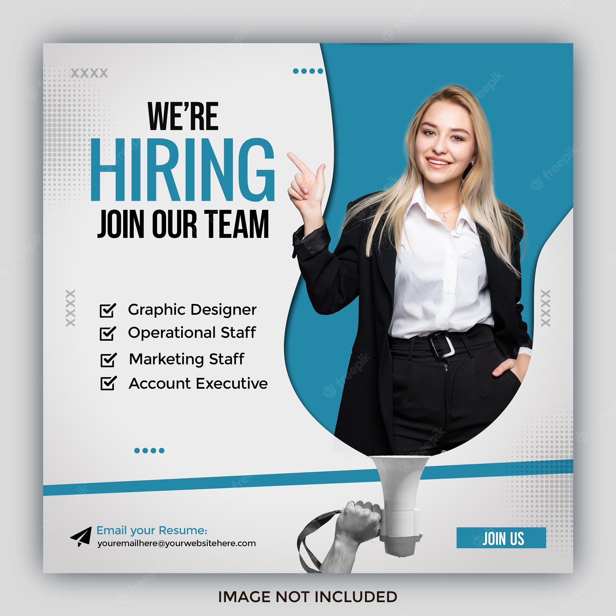 Detail Job Vacancy Flyer Template Nomer 43