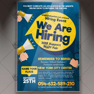 Detail Job Vacancy Flyer Template Nomer 53