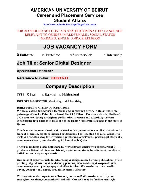Detail Job Vacancy Template Nomer 32