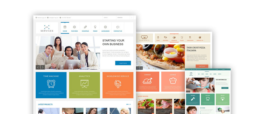 Detail Joomla Bootstrap 3 Template Nomer 11