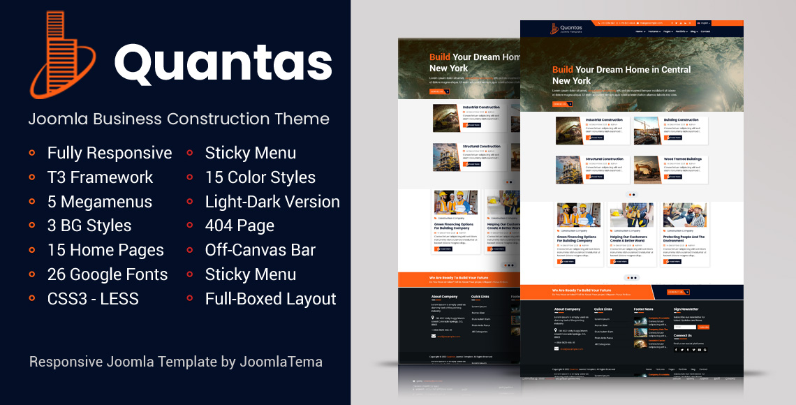 Detail Joomla Bootstrap 3 Template Nomer 21