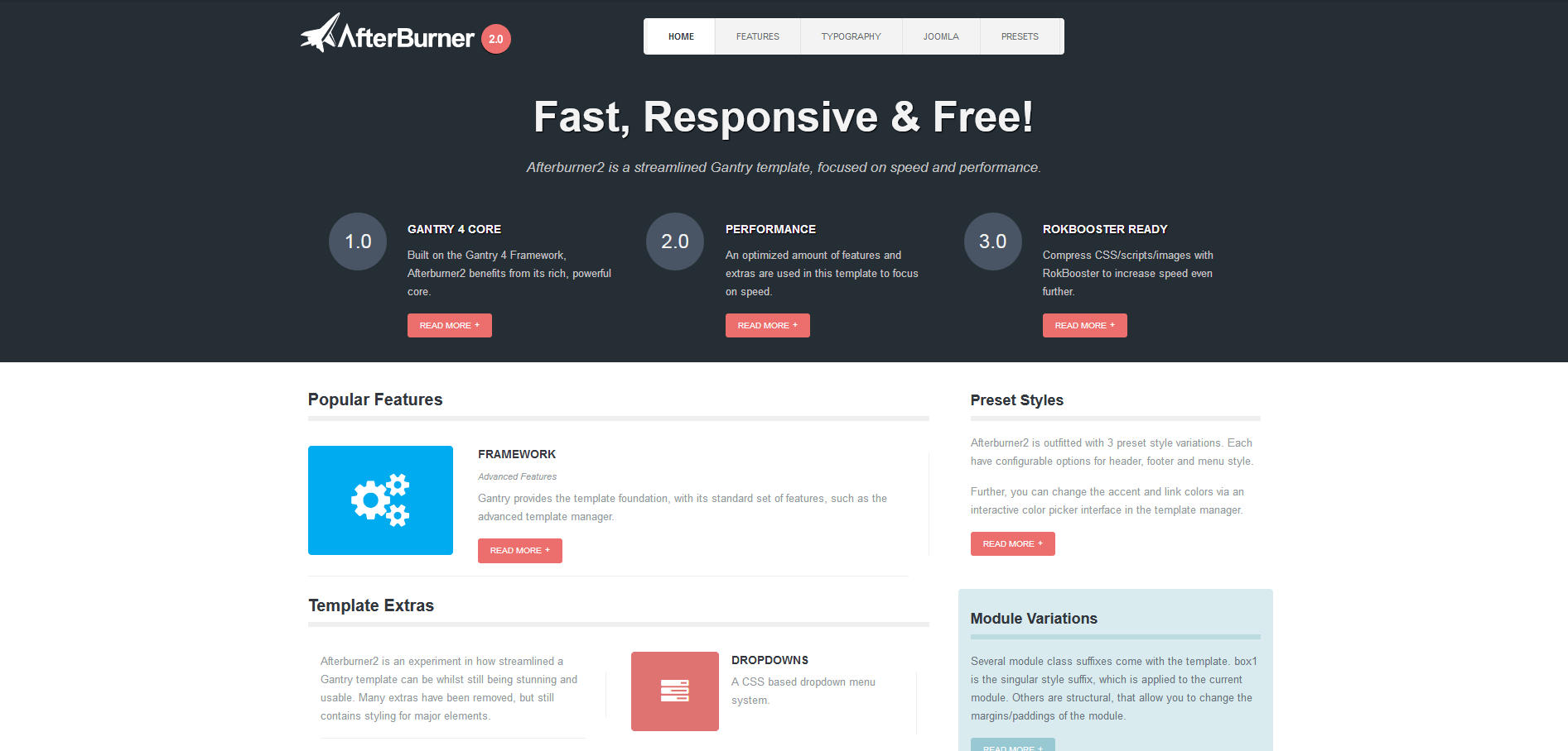 Detail Joomla Bootstrap 3 Template Nomer 46