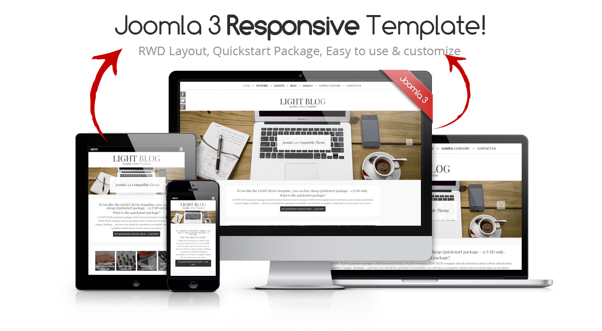 Detail Joomla Free Quickstart Template Nomer 12