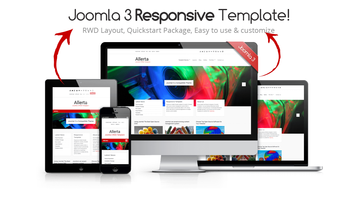 Detail Joomla Free Quickstart Template Nomer 16