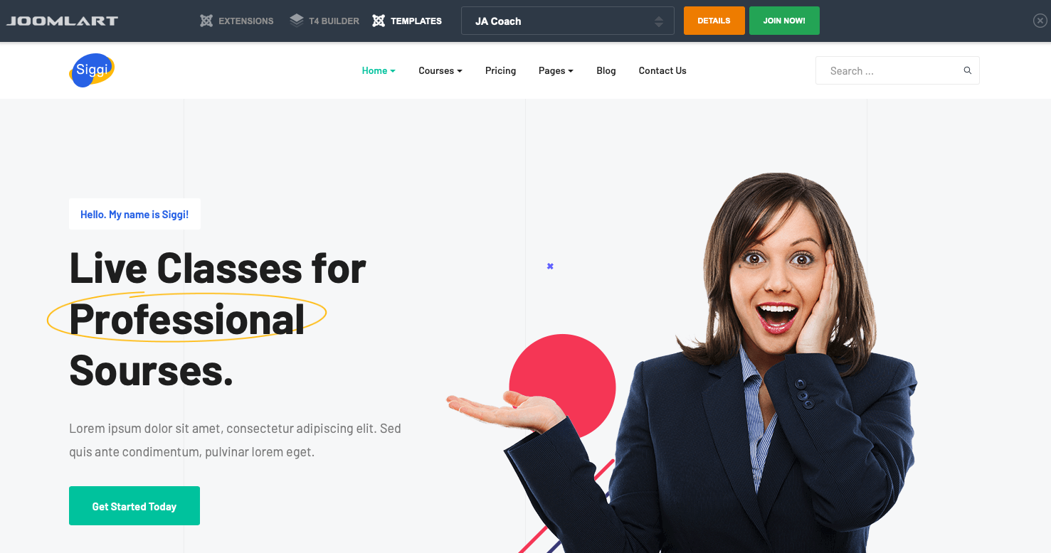 Detail Joomla Free Quickstart Template Nomer 23