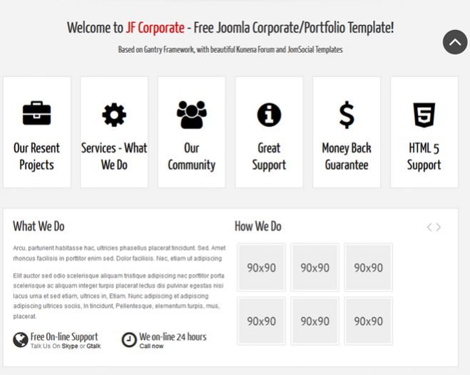 Detail Joomla Free Quickstart Template Nomer 29