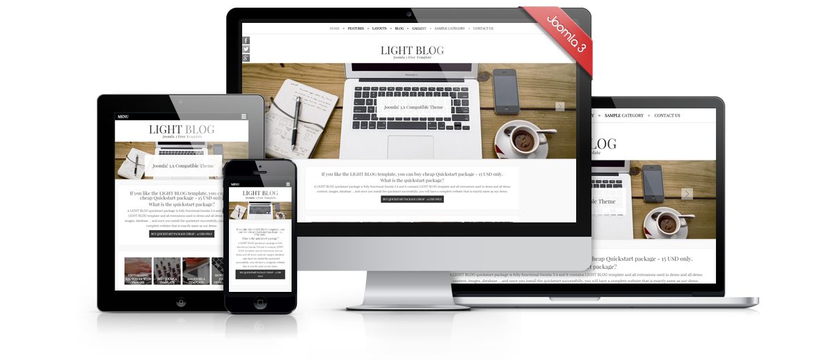 Detail Joomla Free Quickstart Template Nomer 5