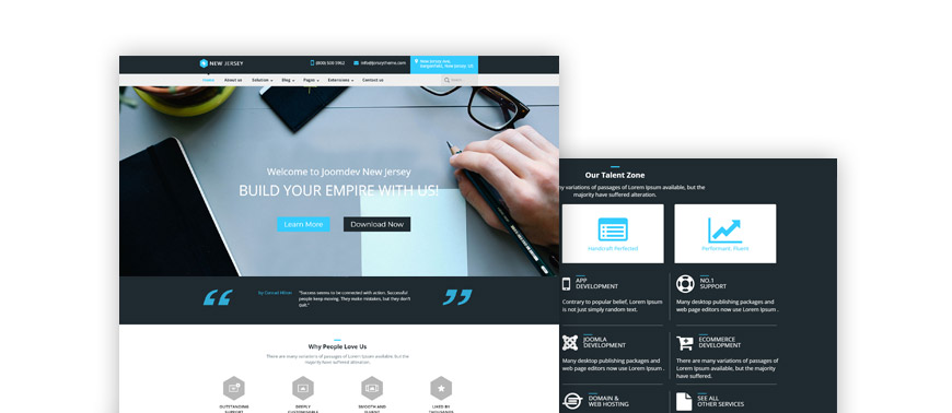 Detail Joomla Free Quickstart Template Nomer 7