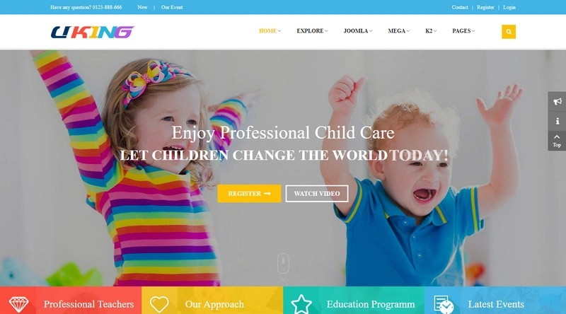 Detail Joomla Kids Template Nomer 16